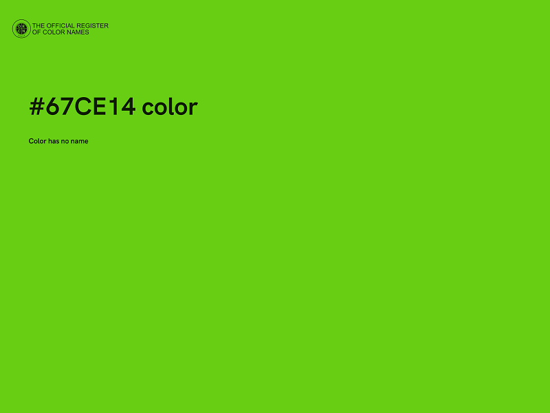 #67CE14 color image