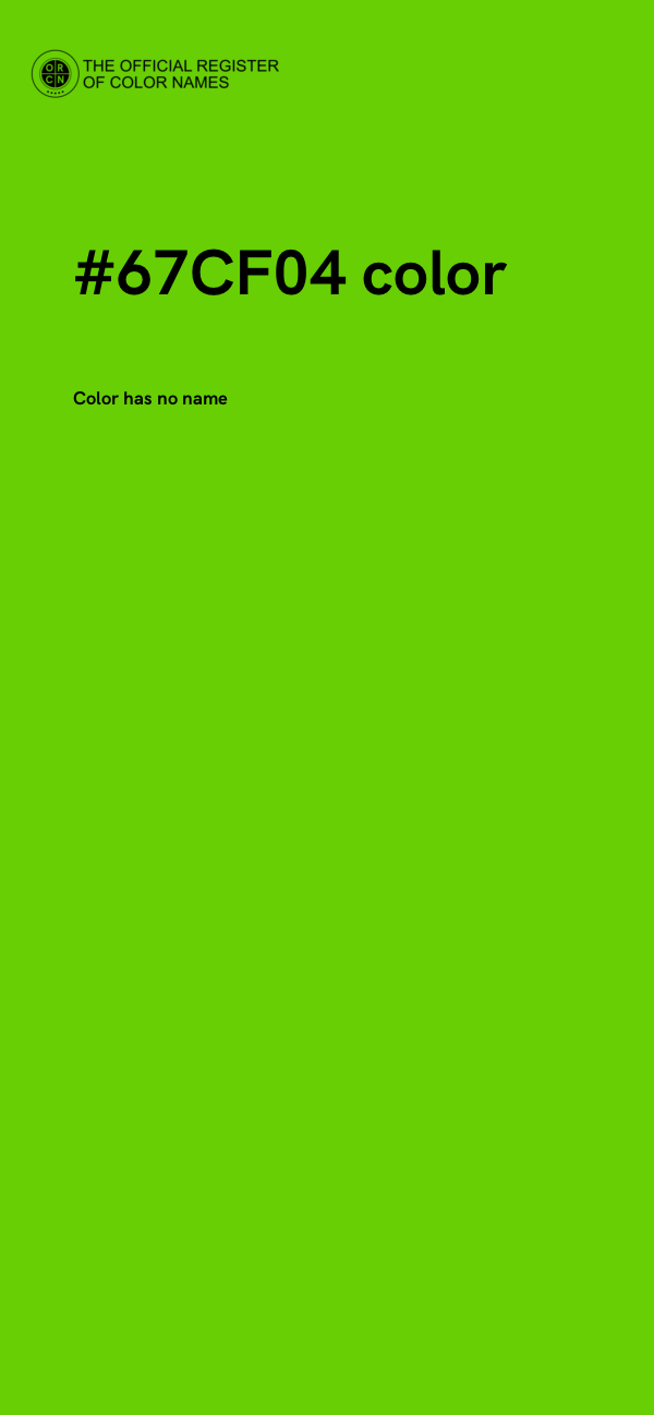 #67CF04 color image