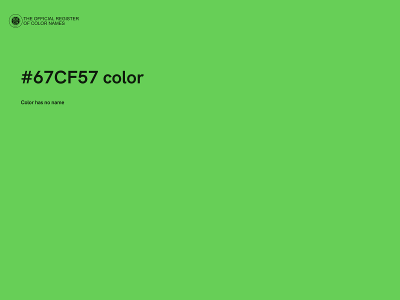 #67CF57 color image