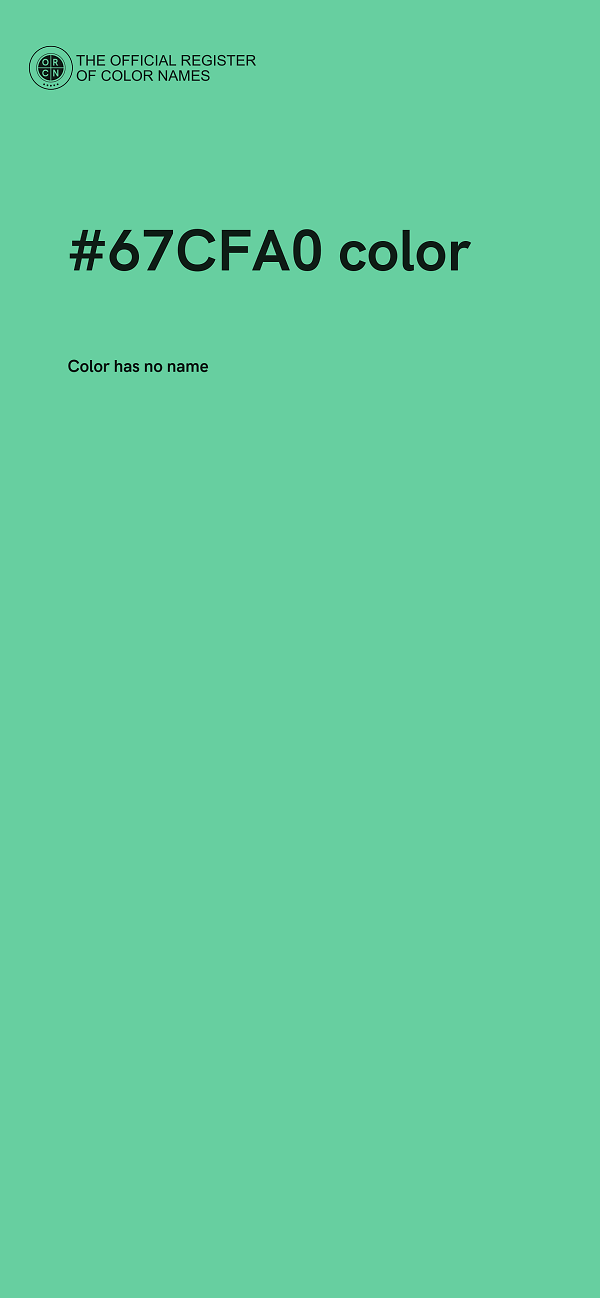 #67CFA0 color image