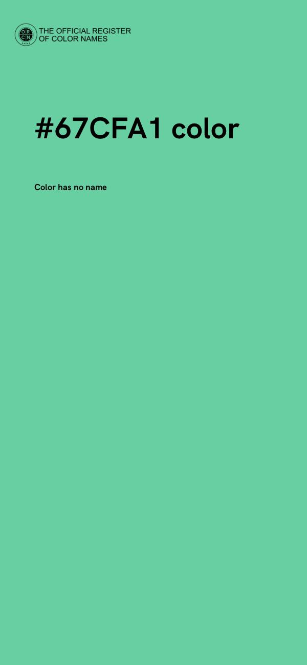 #67CFA1 color image