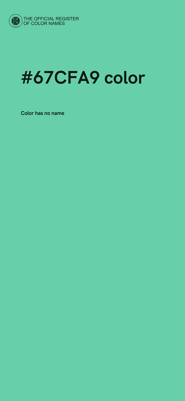 #67CFA9 color image