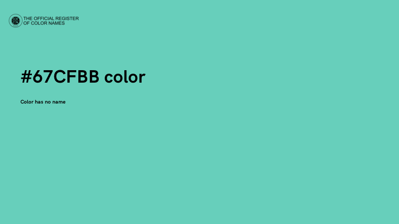 #67CFBB color image