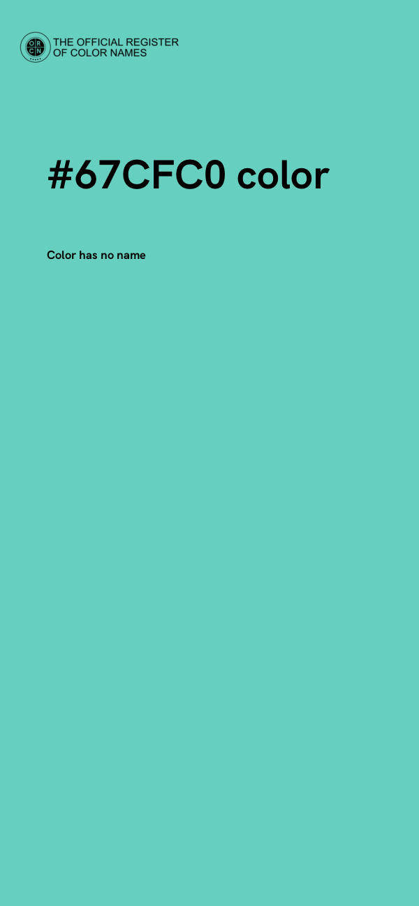 #67CFC0 color image