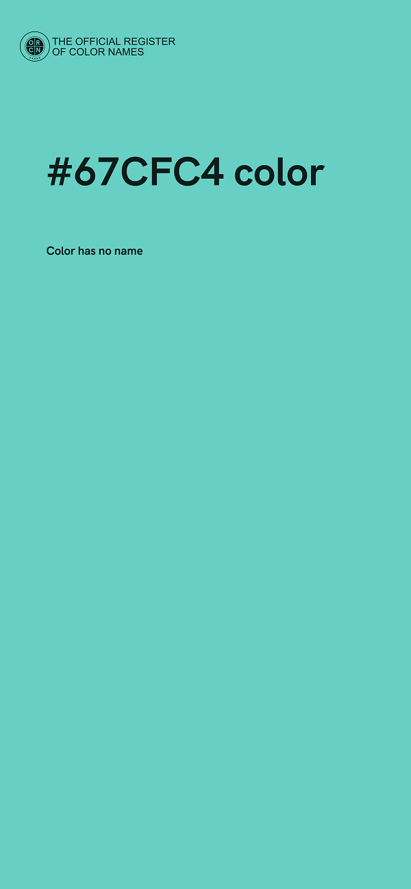 #67CFC4 color image