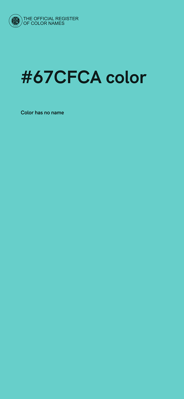 #67CFCA color image