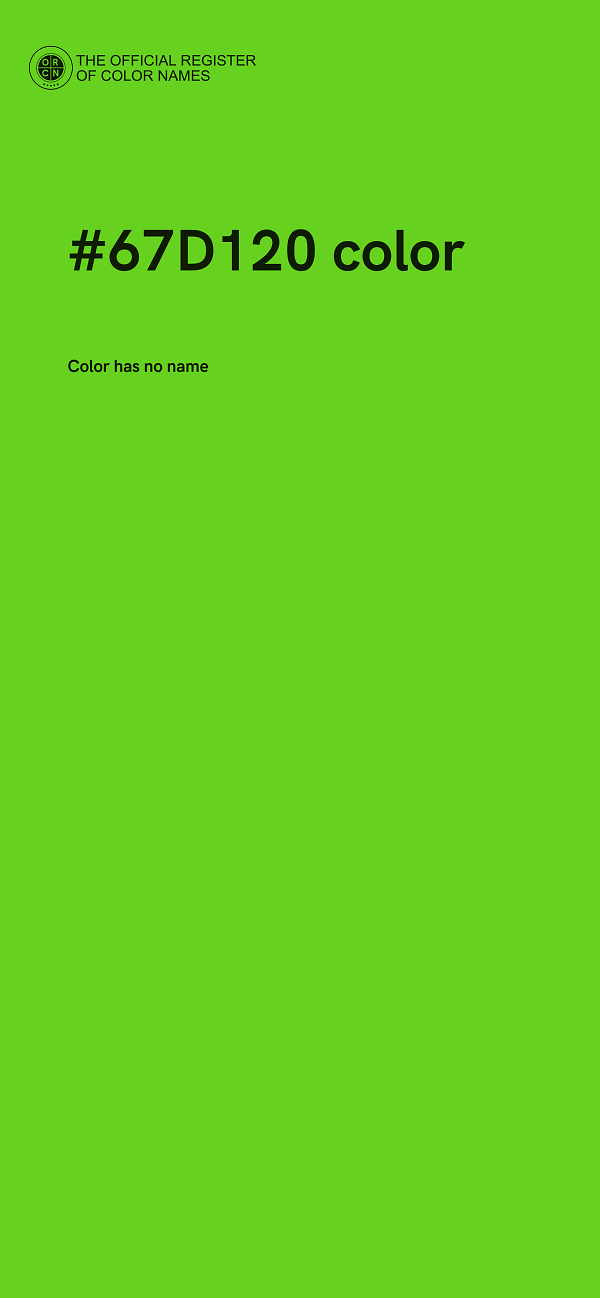 #67D120 color image