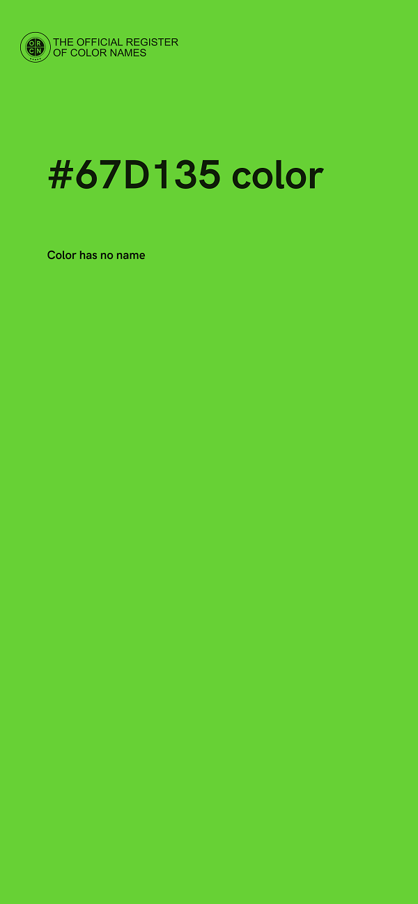 #67D135 color image