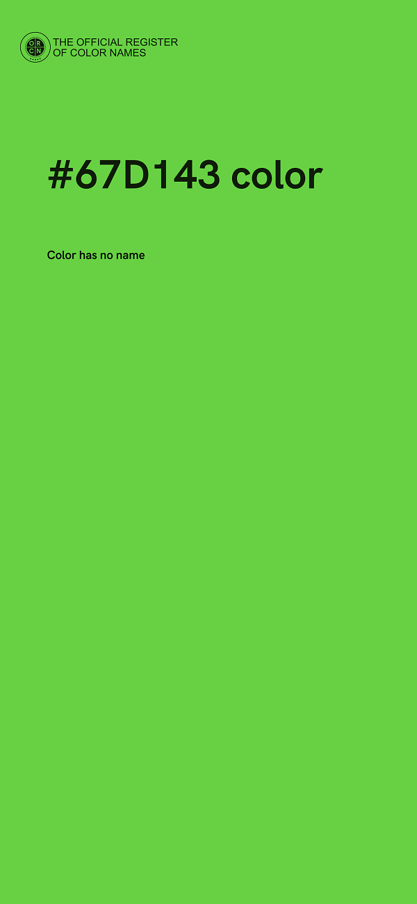 #67D143 color image