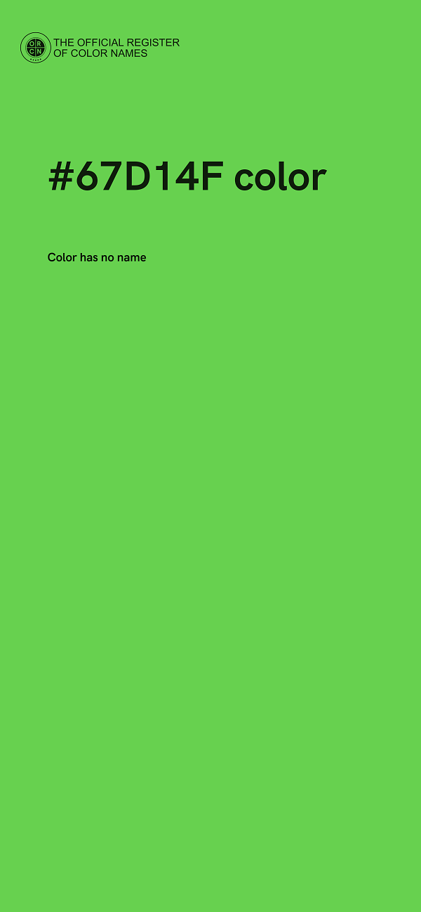 #67D14F color image