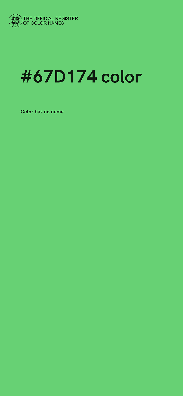 #67D174 color image