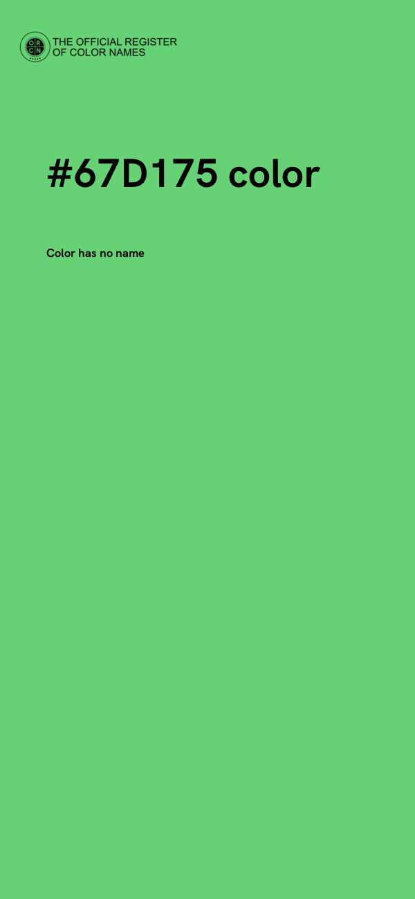 #67D175 color image
