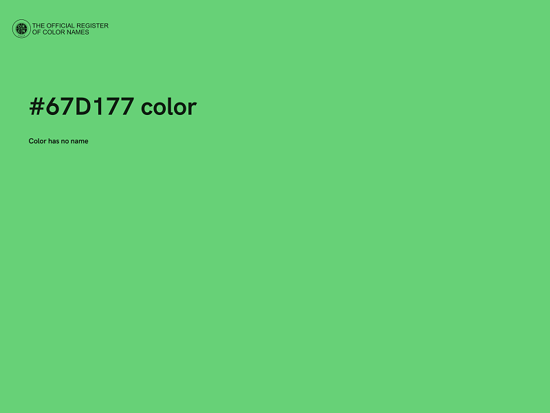 #67D177 color image