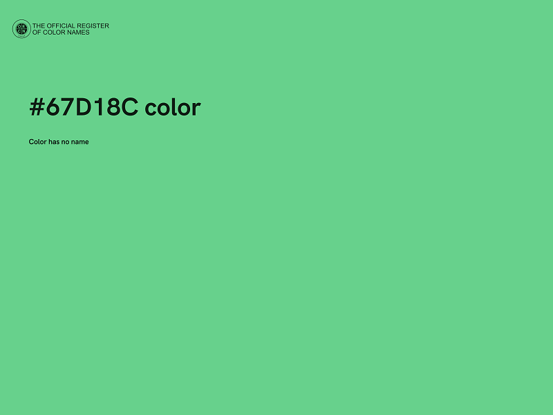 #67D18C color image