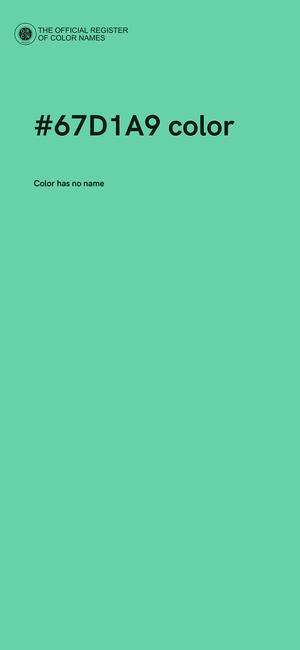 #67D1A9 color image