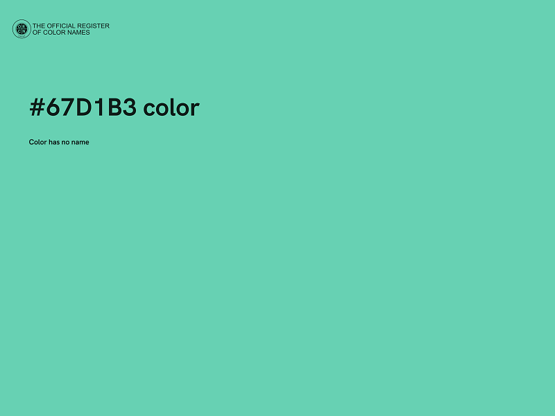 #67D1B3 color image