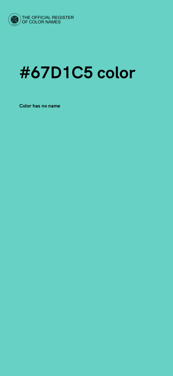 #67D1C5 color image