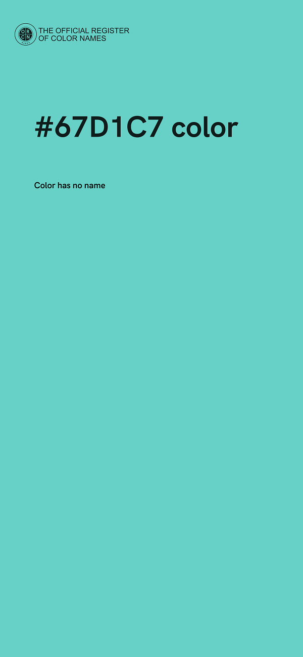 #67D1C7 color image
