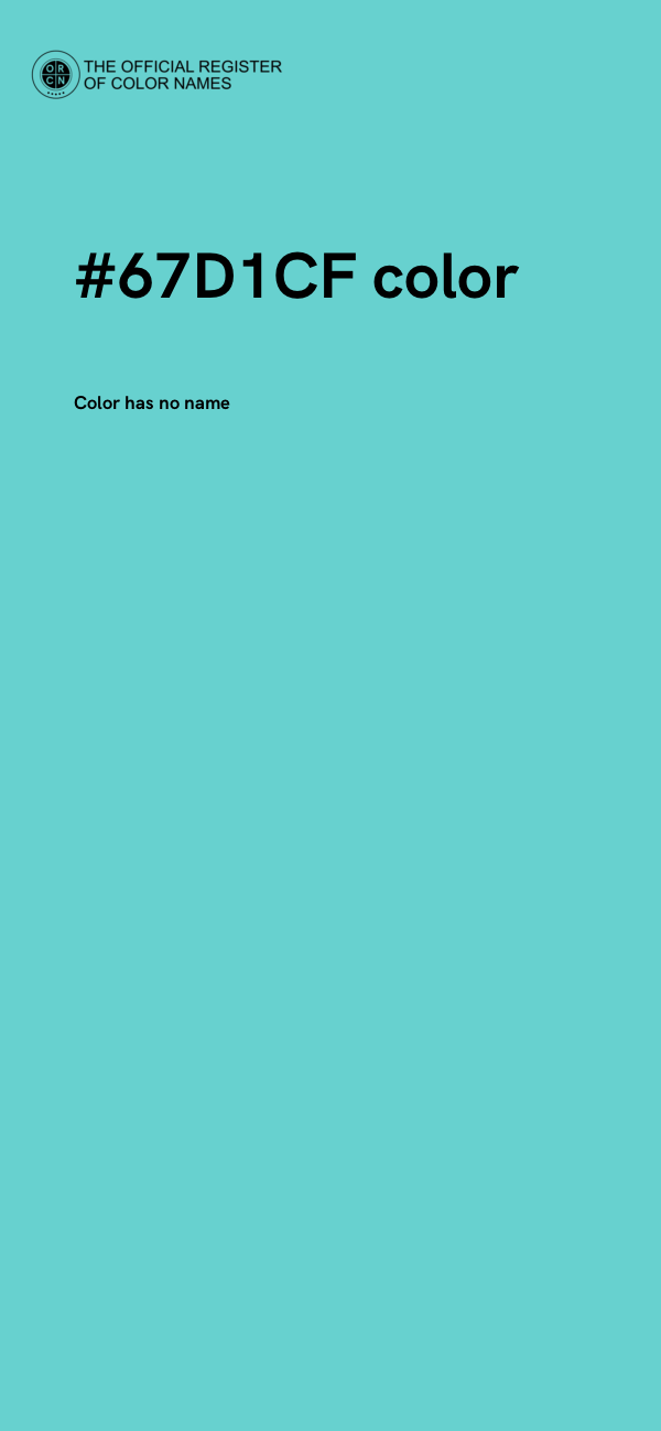 #67D1CF color image