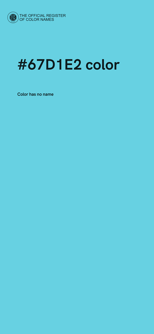 #67D1E2 color image