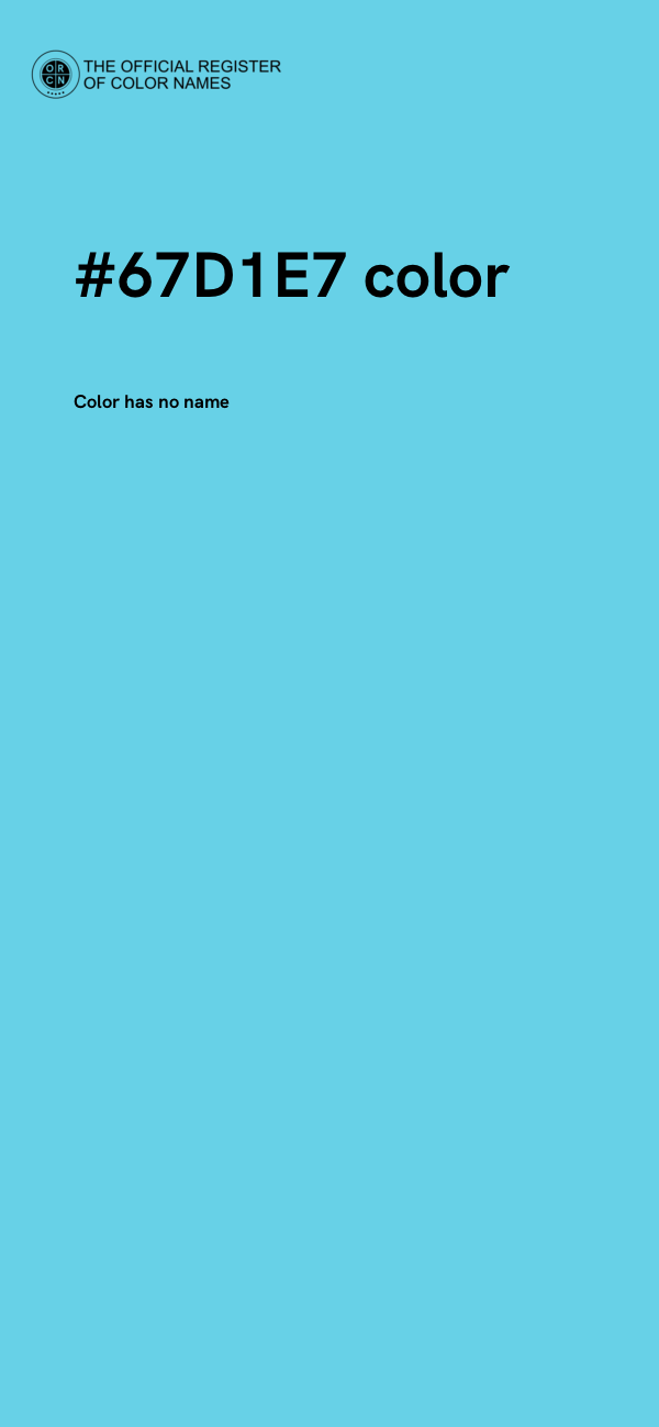 #67D1E7 color image