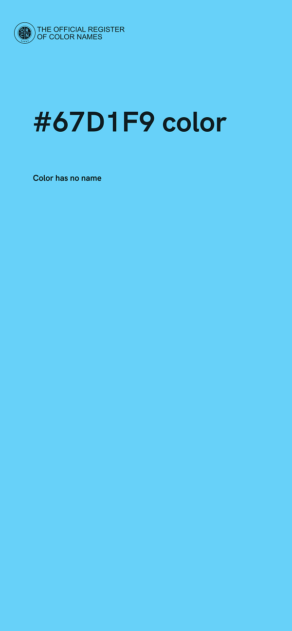 #67D1F9 color image