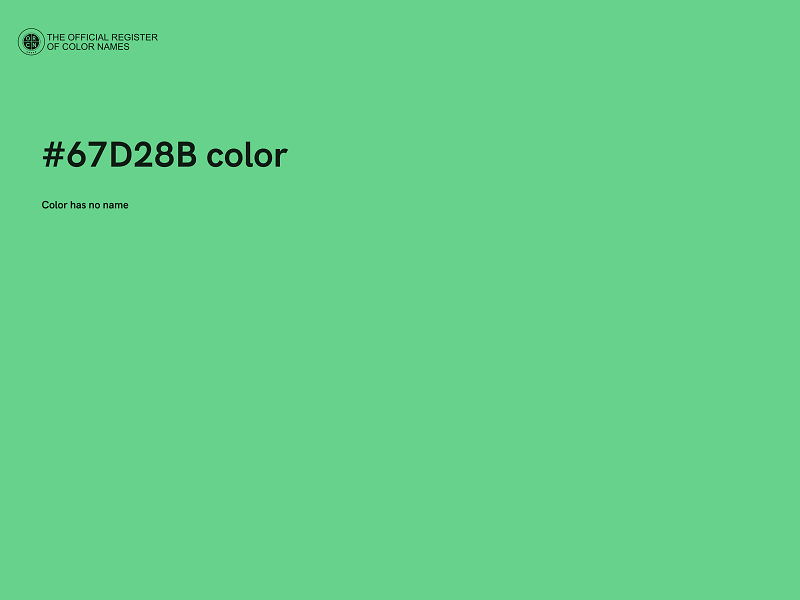 #67D28B color image