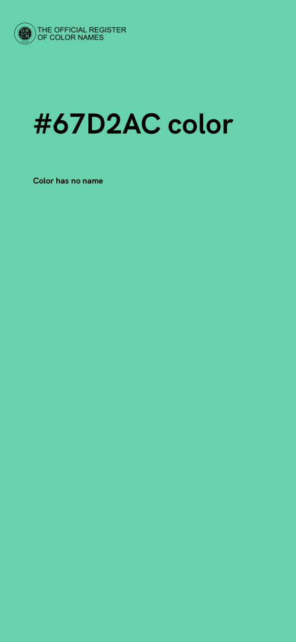 #67D2AC color image