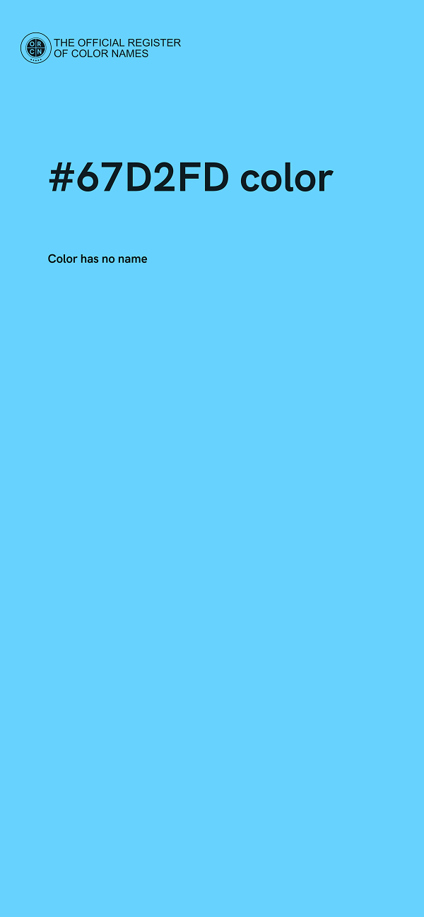 #67D2FD color image