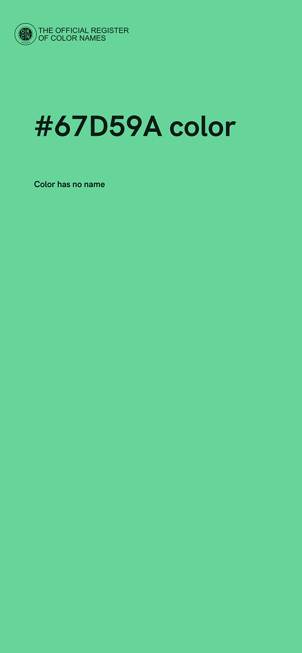 #67D59A color image