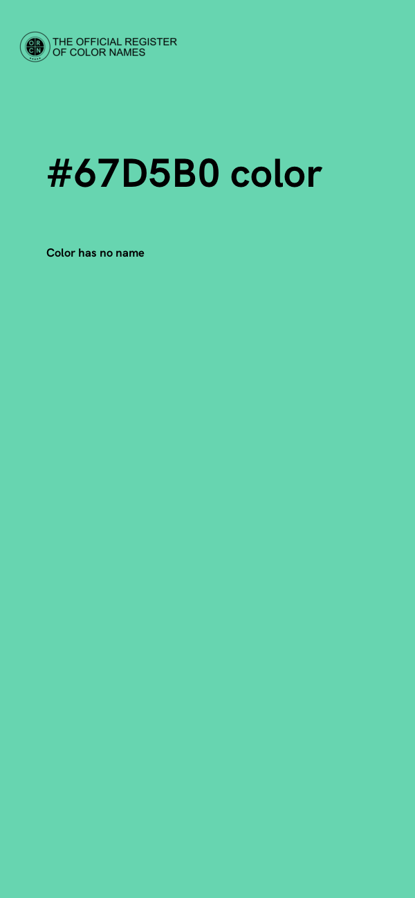 #67D5B0 color image