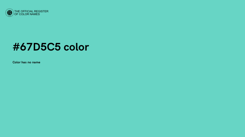#67D5C5 color image