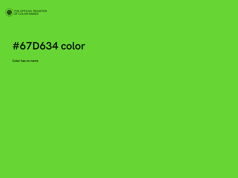 #67D634 color image