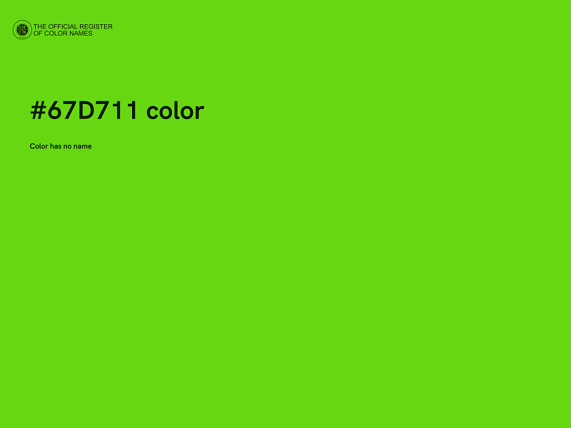 #67D711 color image