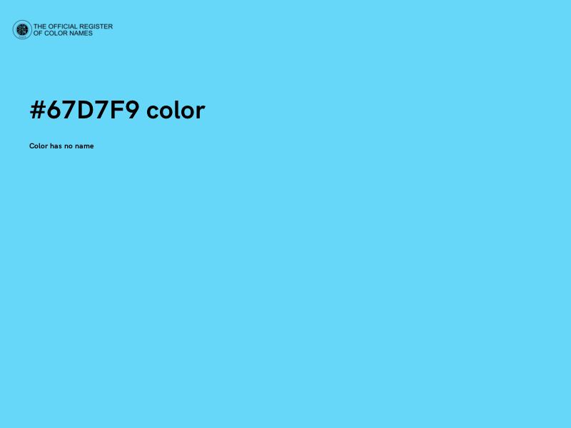 #67D7F9 color image
