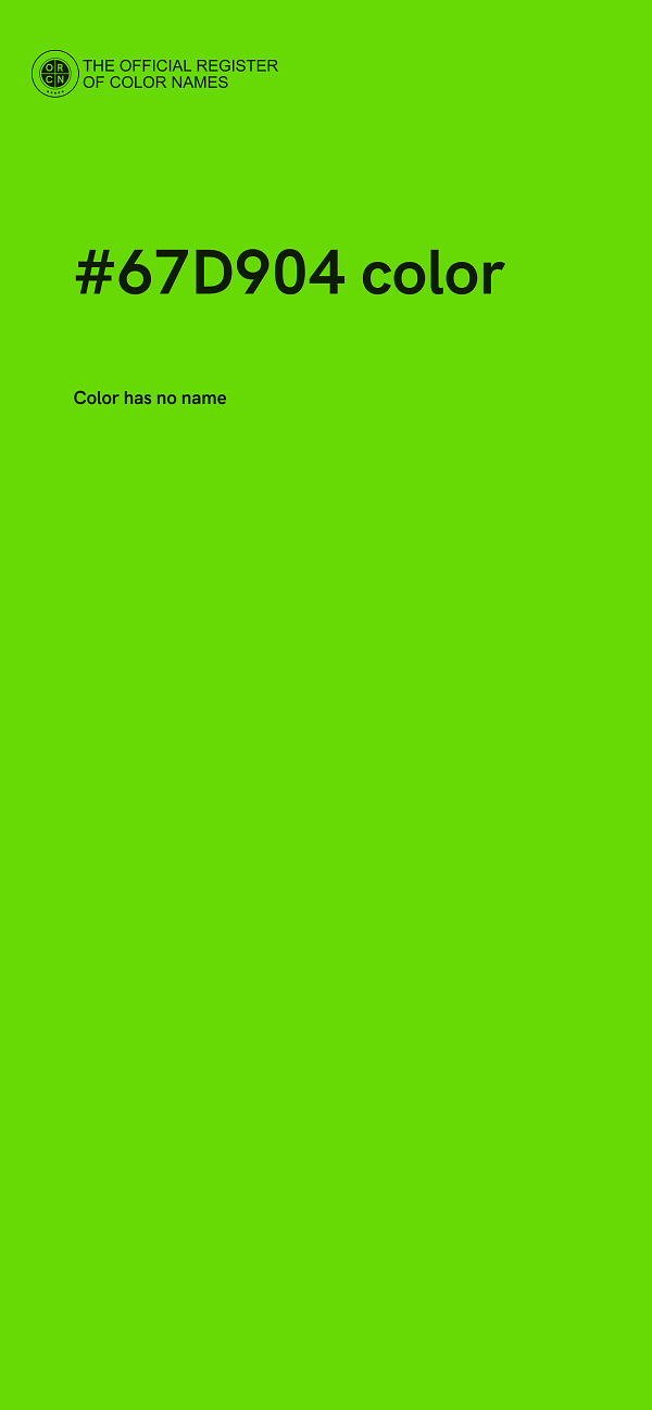 #67D904 color image
