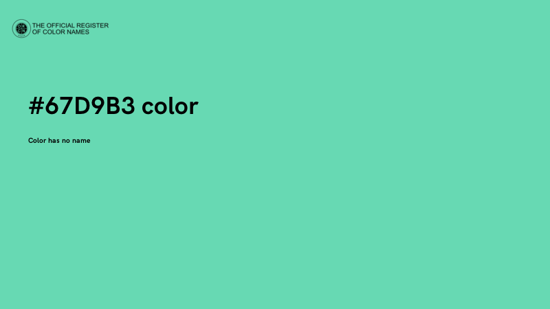 #67D9B3 color image