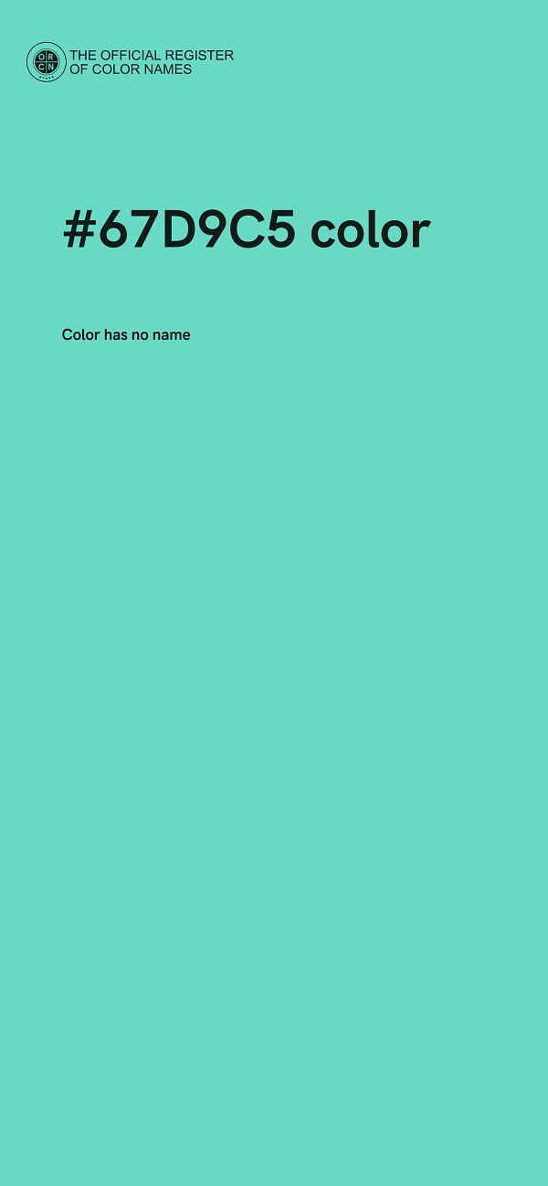 #67D9C5 color image