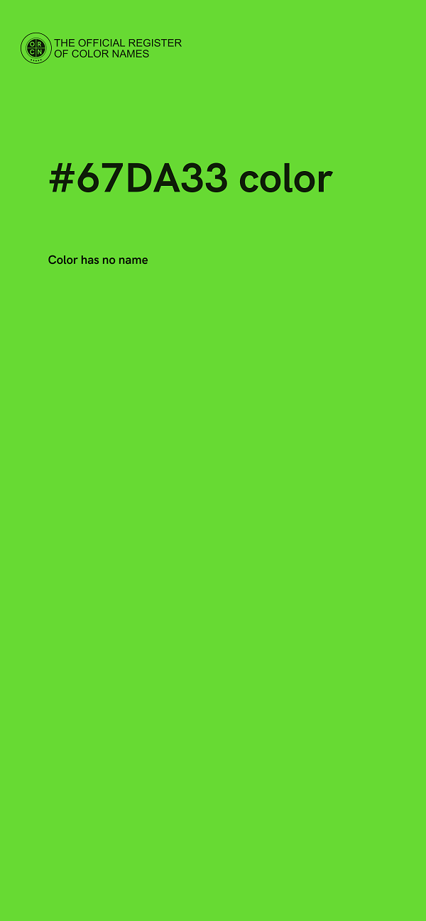 #67DA33 color image