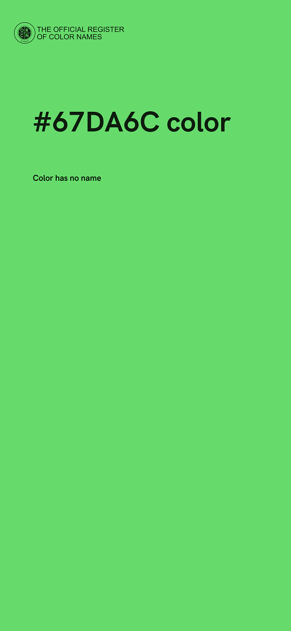 #67DA6C color image