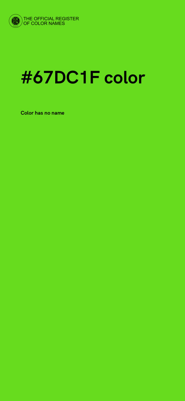 #67DC1F color image