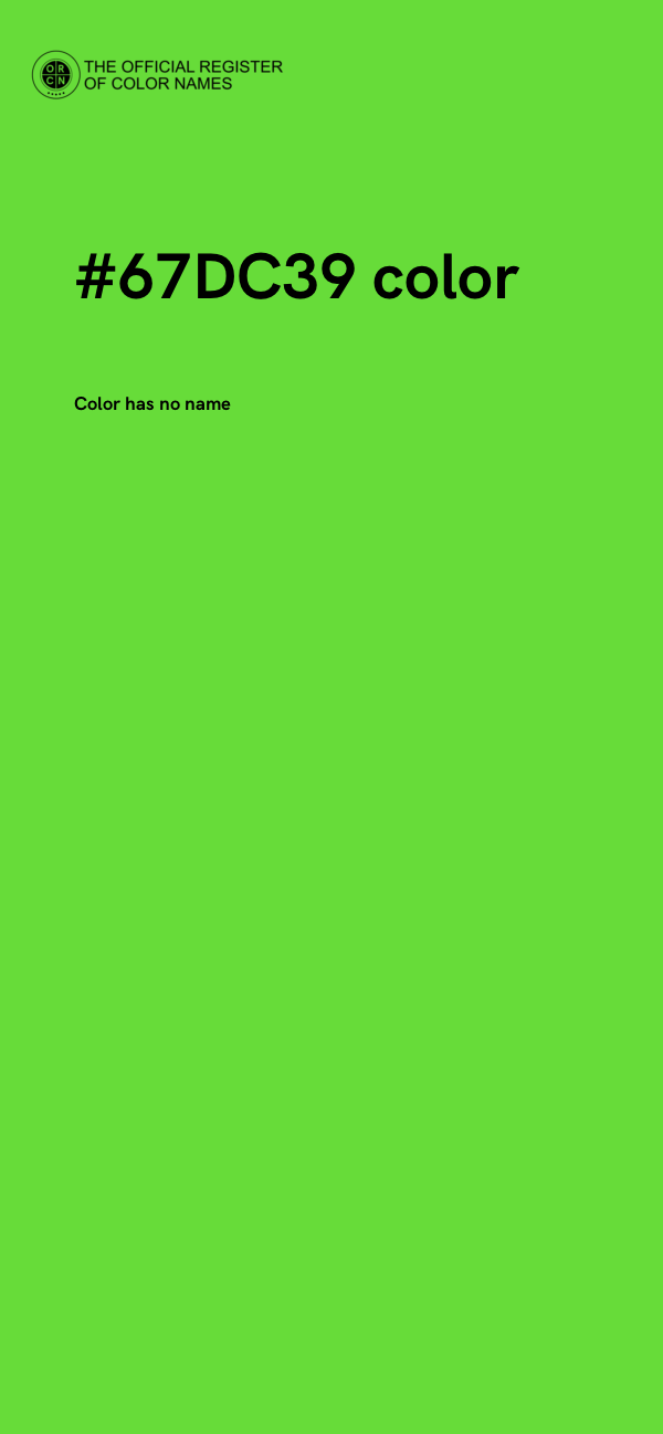 #67DC39 color image