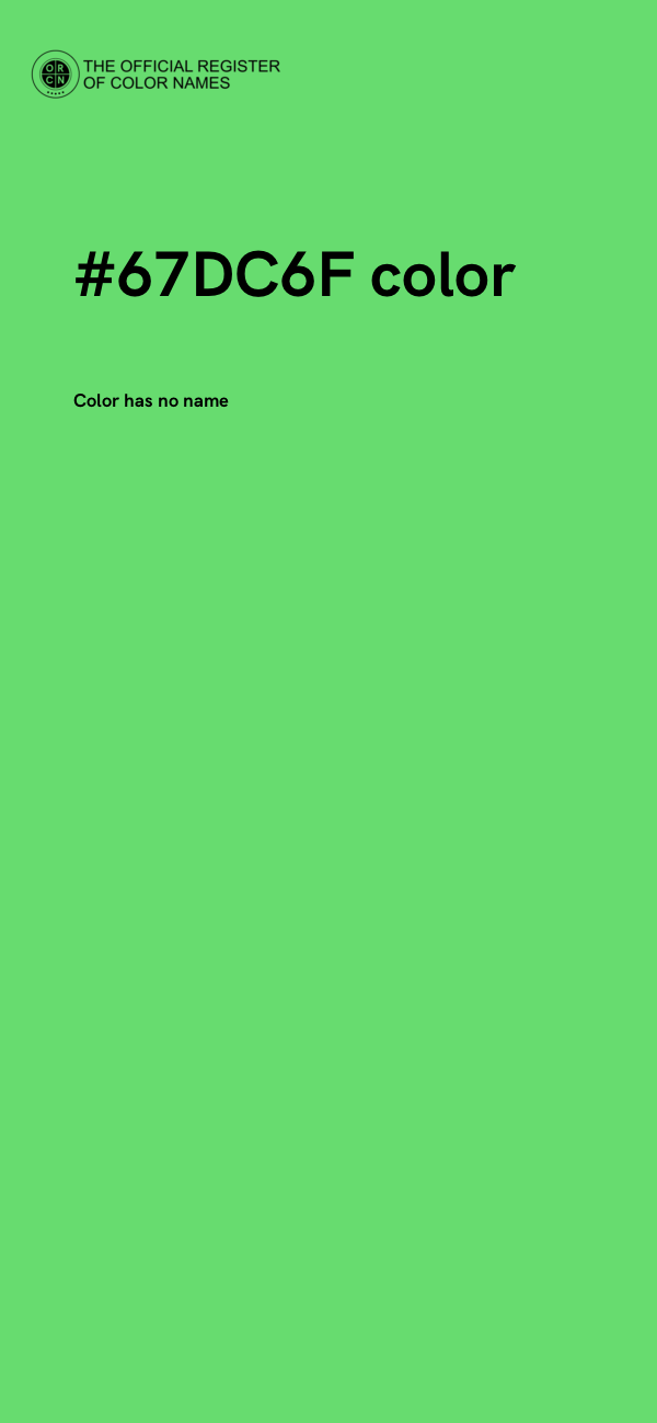 #67DC6F color image