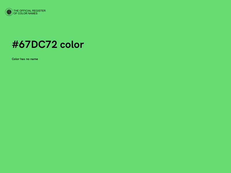#67DC72 color image