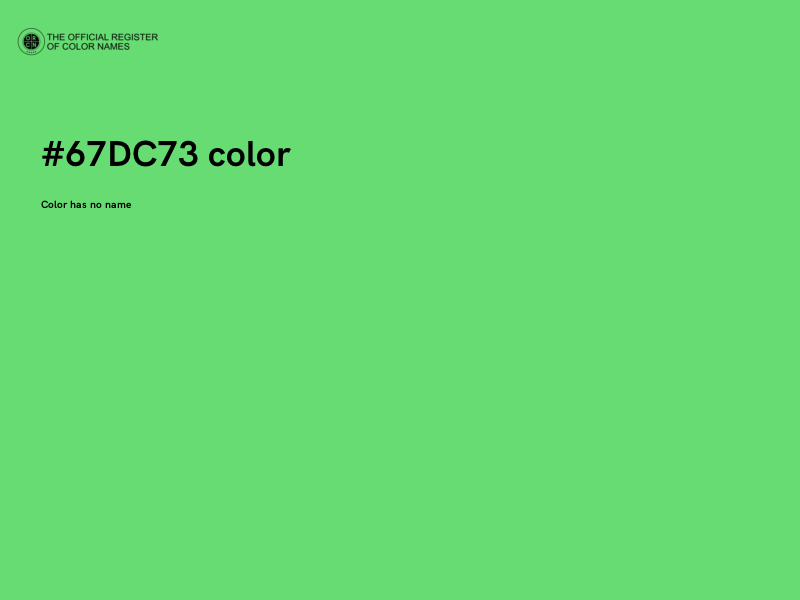#67DC73 color image