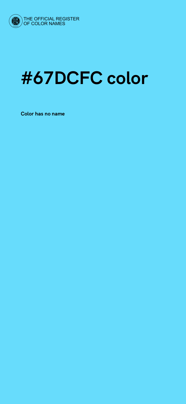 #67DCFC color image