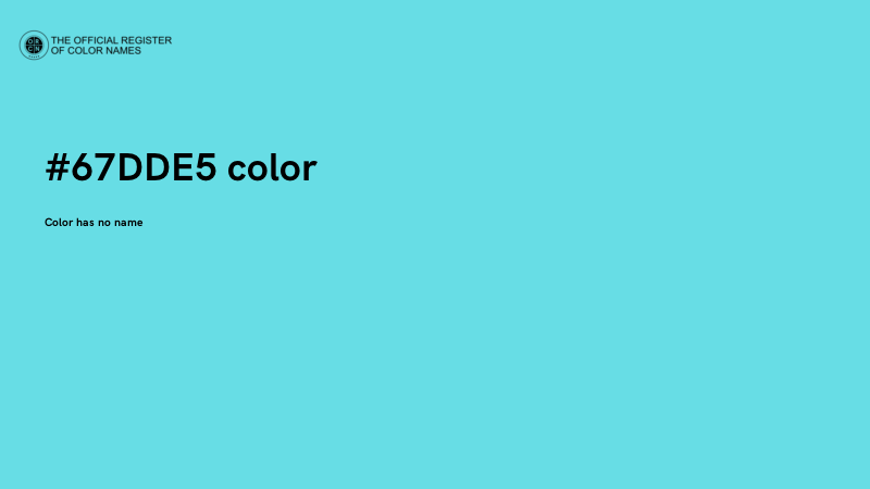 #67DDE5 color image