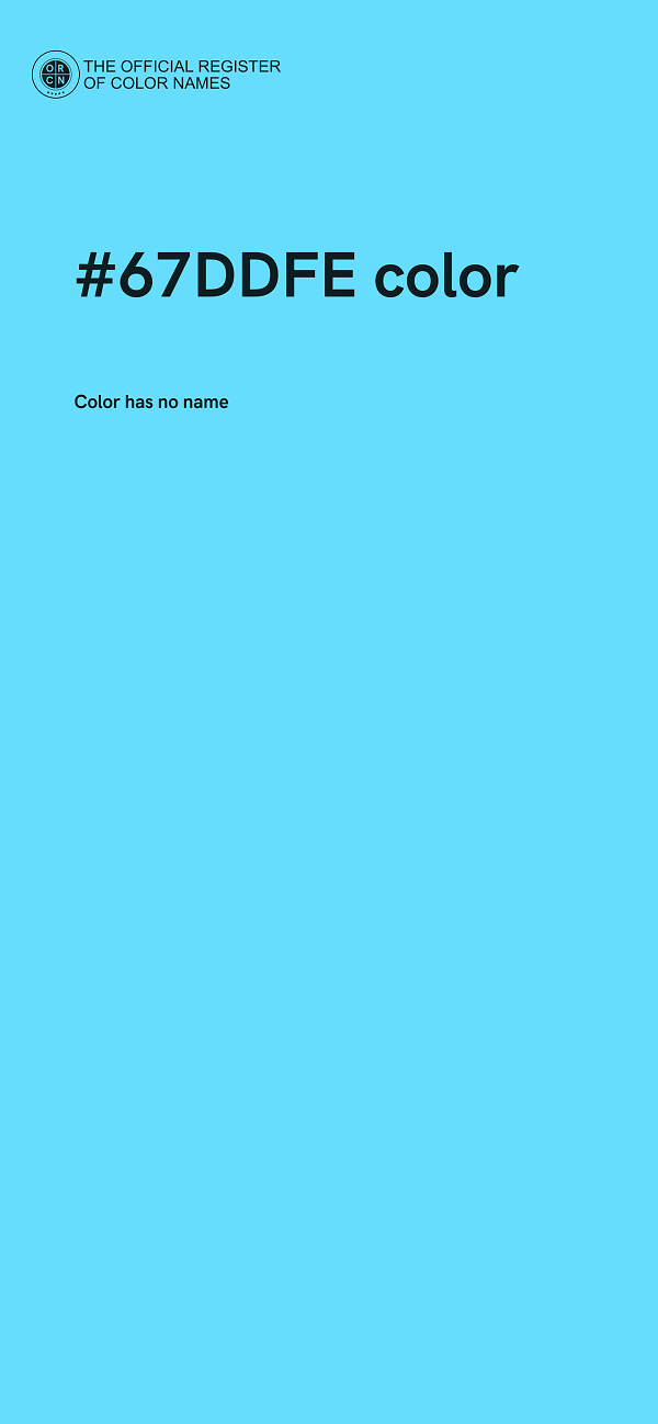 #67DDFE color image