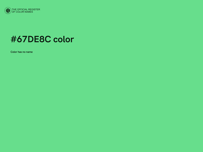#67DE8C color image