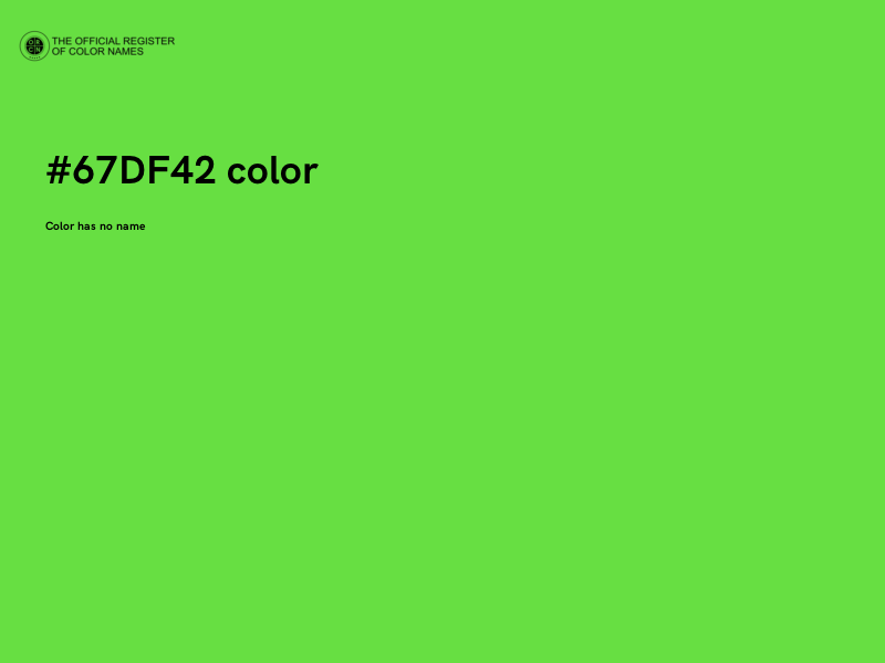 #67DF42 color image